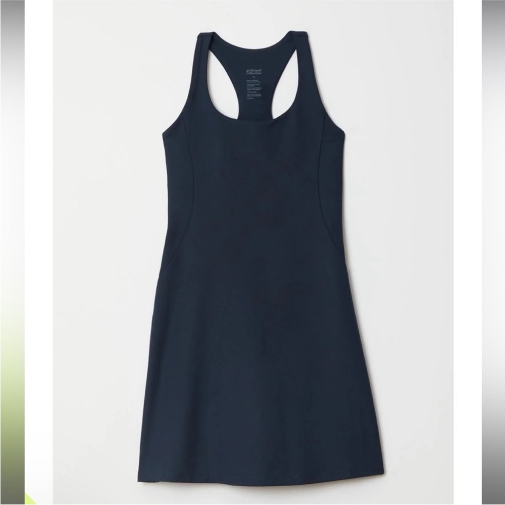Girlfriend Collective Black Paloma Racerback Dress Size XS